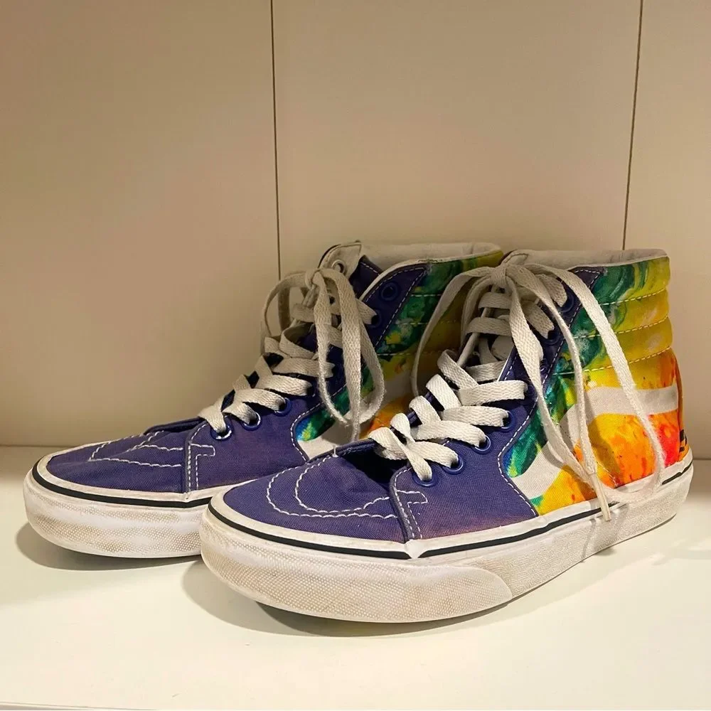 Van’s Rainbow Crayola High-Top Sneakers Women’s 6.5, Men’s 5